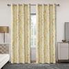 Modern Gold Patterned Curtains Living Room Bedroom Marble Print Inches Long Thermal Insulated Champagne Curtain Blackout Polyester Ideal For Area