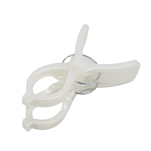 Towa Sangyo Neosul Double Spring Clothespins, Wide Pole Pinch, White/Blue, Approx. 6.4 x 3.9 x 9.5 cm, Pack of 6