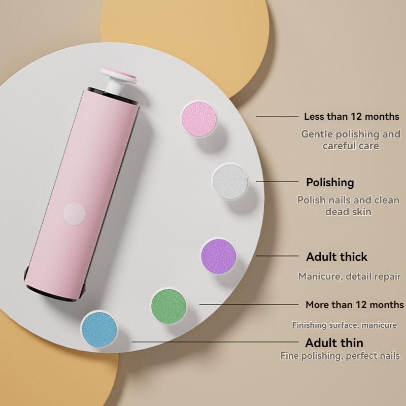 Xiaomi Kid Nail Polisher Tool Baby Electric Nail Trimmer Baby Care Multifunctional Fingernail Cutter Trimmer Infant Manicure Set