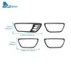 For Acura TLX 2015 2016 2017 2018   LHD Car Inner Door Handle Frame Trim Accessories Real Soft Carbon Fiber Sticker