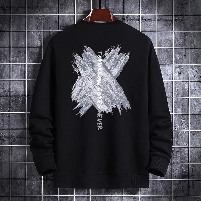 GENIOLAMODE Men's Chinese Style Loose Fit Crew Neck Pullover