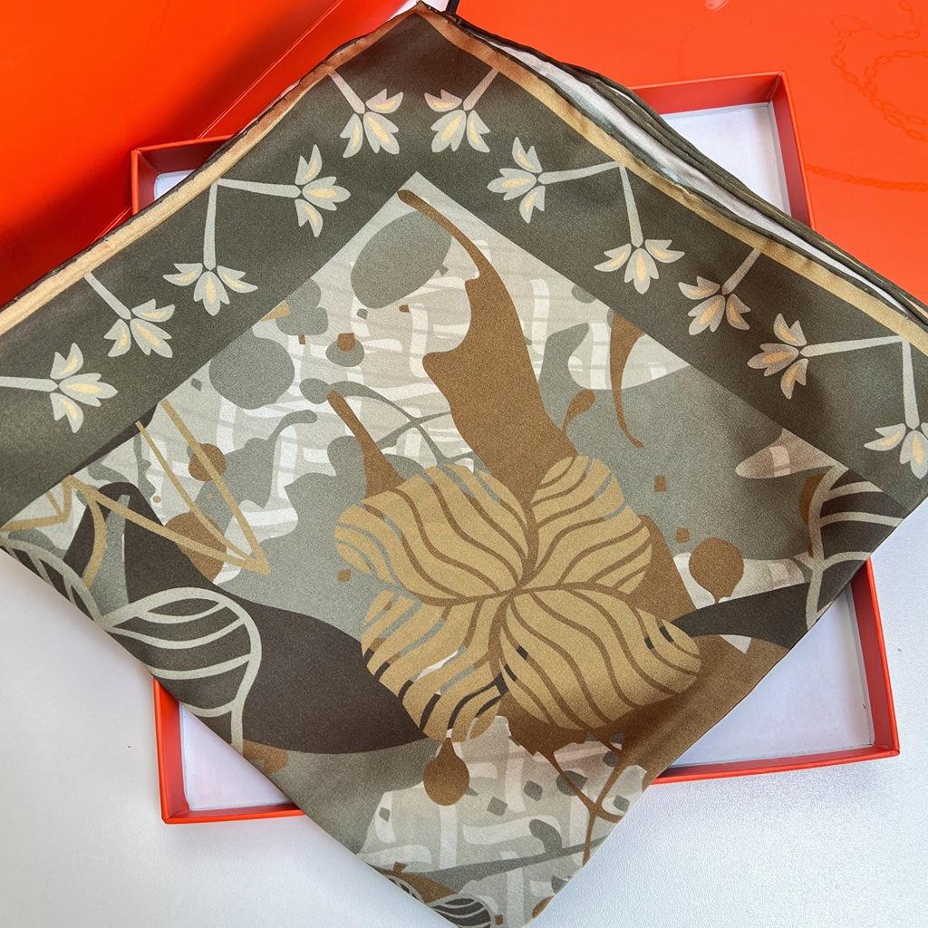 Silk Scarf Women'S Silk 110 Square Scarf Mulberry Silk Shawl With High Souvenir Silk Scarf