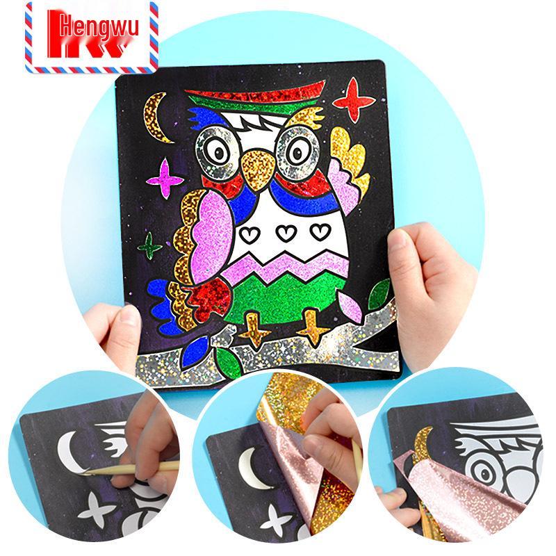 DIY Iridescent Magical Art Sticker Painting Set for Kids