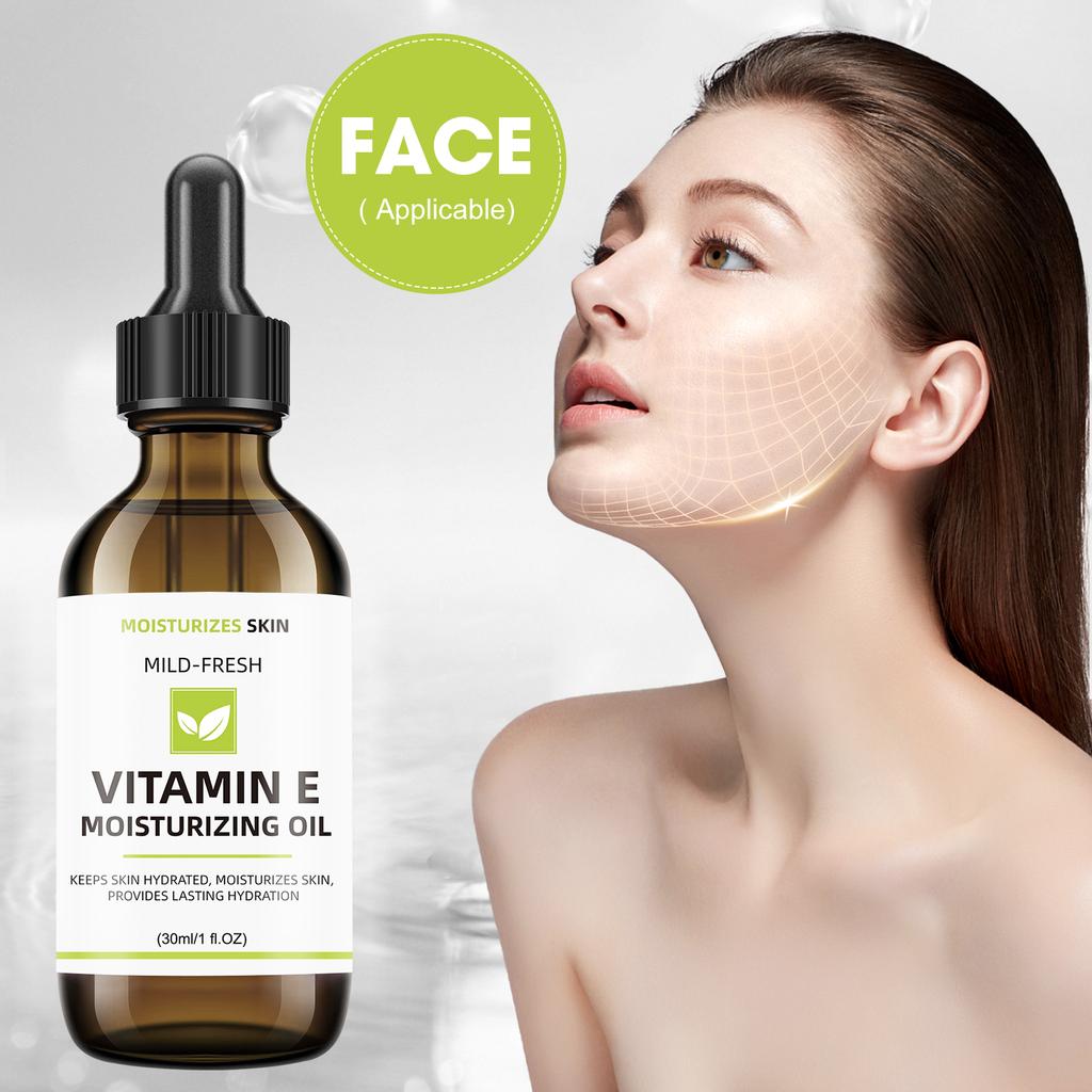 Vitamin E Facial Oil 30ml – Hydrating & Nourishing Skincare Serum with Dropper
