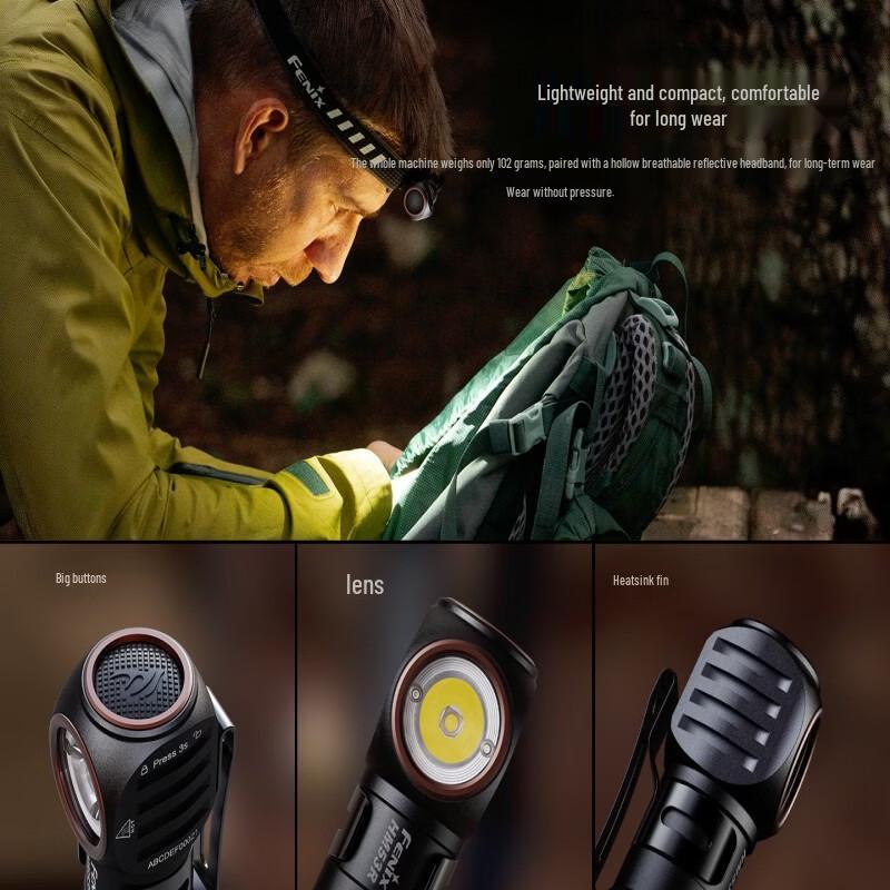 FENIX HM53R Wiederaufladbare Stirnlampe