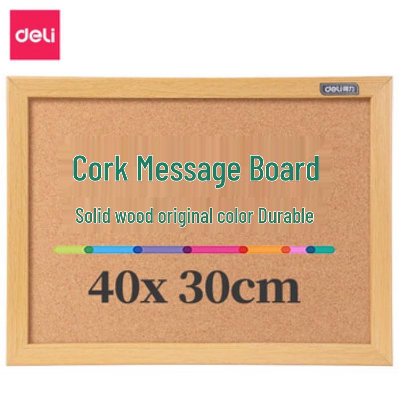Deli 8761 Cork Message Board Set