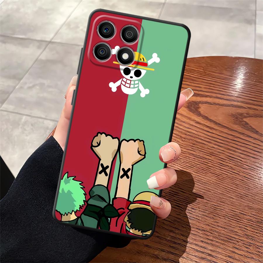 

One Piece Мультяшный чехол для телефона с Луффи и Зоро для Honor X9c X8 90 Lite 8X X9 X7a 70 X9a HONOR X9C