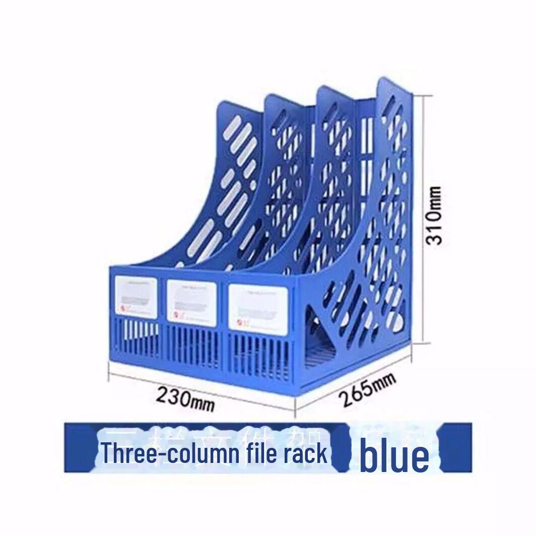 Четырехканальный вертикальный настольный файловый органайзер — большая вместимость, толстая колонна для хранения