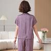 New Chinese Style Short Sleeve Blouse for Middle-Aged Women
