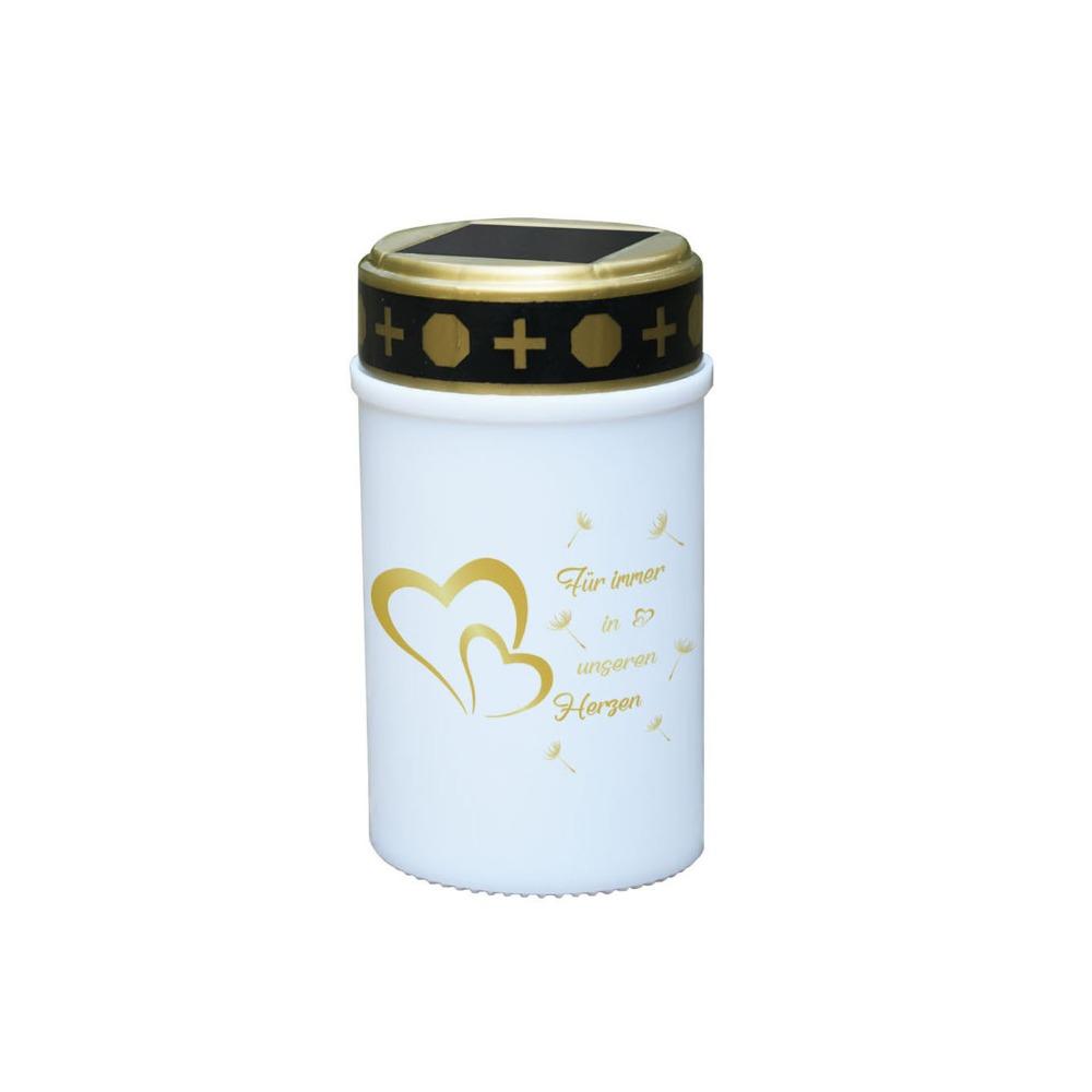 Flameless Solar Cemetery Candle Light Waterproof Electronic Candle Light Grave Memorial Tribute