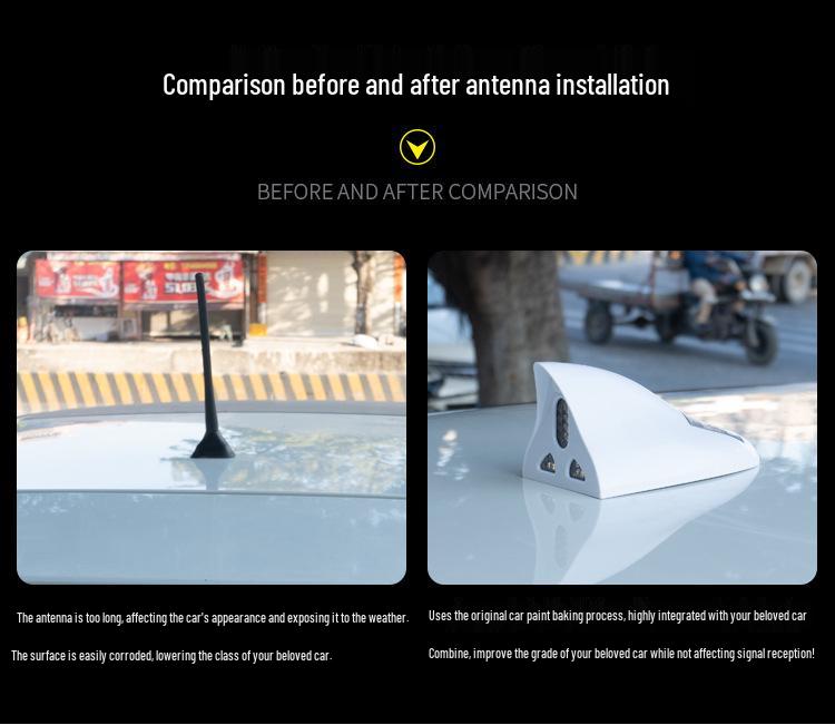 Remote-Control LED Solar Shark Fin Antenna for Car Decoration