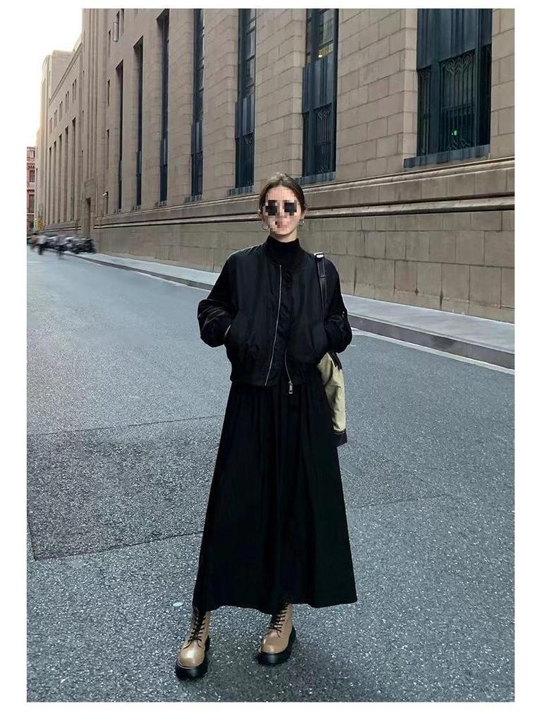 2023 Audrey Hepburn-Inspired Korean Style Slimming Over-the-Knee Spring Dress for Women