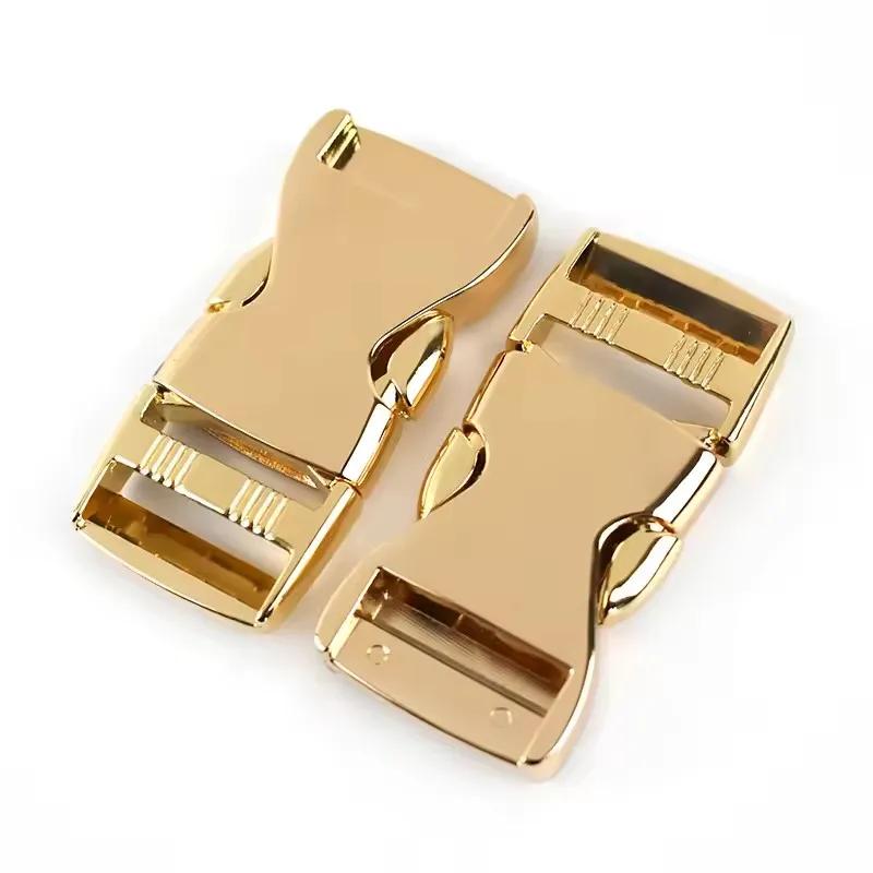 Meetee 2/4/10Pcs 20-38mm Metal Quick Release Buckle Webbing Adjust Clasps Hook for Backpack Dog Collar Safety Belt DIY Accessory