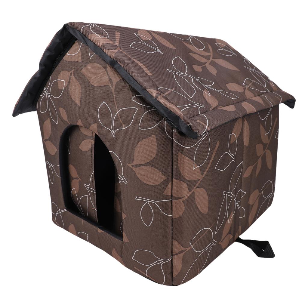 Outdoor Cat House Water Proof Cloth Weather Proof Insulated Pet Shelter Dog House for Outside Pets In Winter