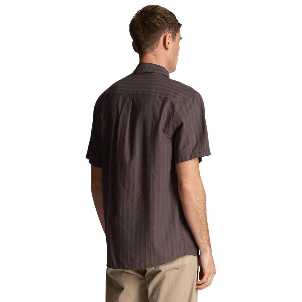Lyle & Scott Mens Textured Short-Sleeved Shirt