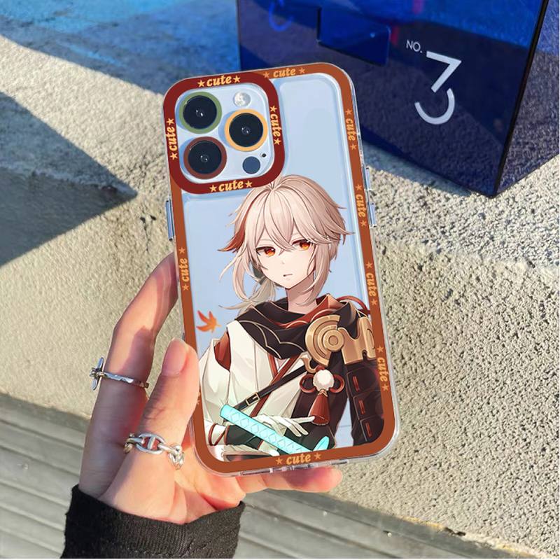Genshin Impact Kaedehara Kazuha Phone Case for iPhone 11 12 13 Mini Pro Max 14 Pro Max Case Shell