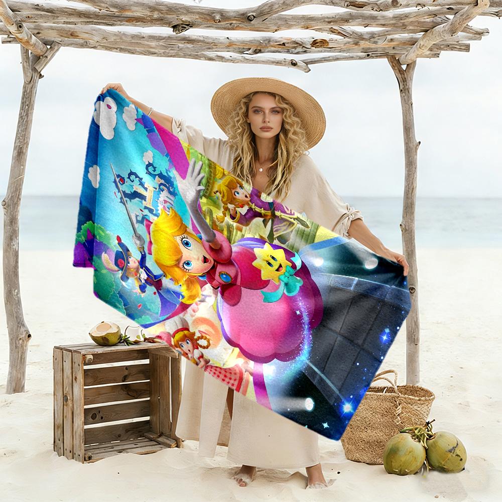 Princess Peach Beach Towel for Beach Travel Soft Erfect for Travel Beach Swimming Outdoor Accessory Perfect Gift for Women/Men