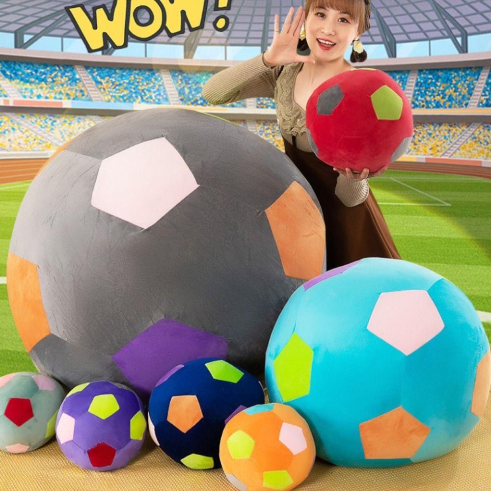 Stuffed Basketball Plush Toy Simulation Football Pillow Sports Ball Stuffed Doll Children Toys