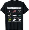 Animals Of The World Gifts For Animal Wild Lovers Gifts Gift Unisex T-Shirt Mens Womens Tees Top