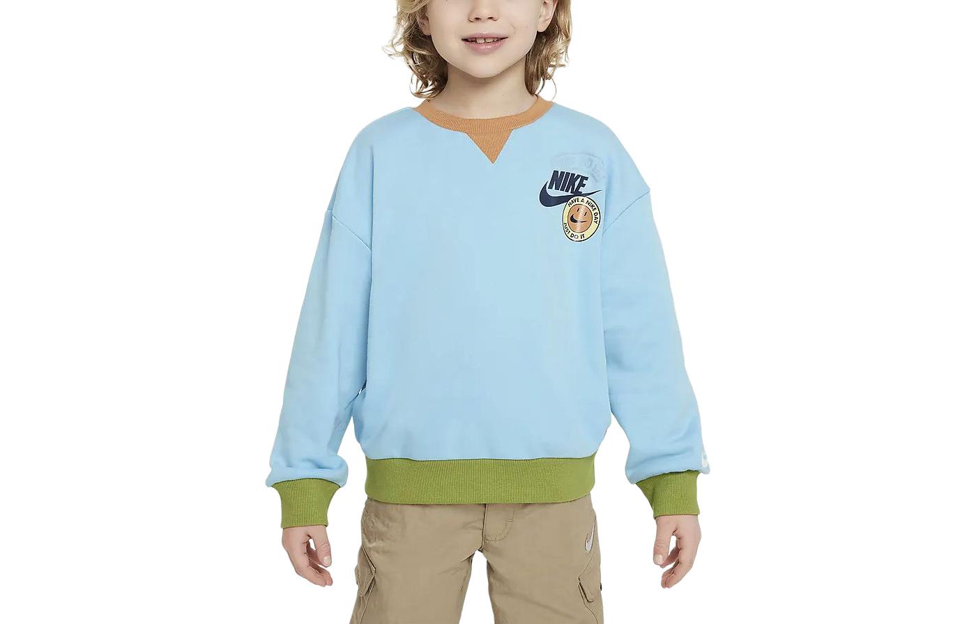 Nike Sweatshirt Sportswear Sky Blue Kids  HF8120-400 4
