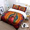 Virgin Mary Colorful Bedding Set Decor Bedding set (1 duvet cover, 2 pillowcases, duvet not included)
