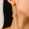 Minimalist Titanium Teardrop Pendant Necklace & Earrings Set