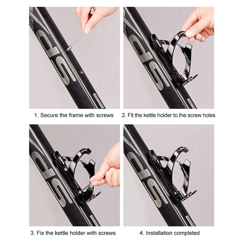 1Pc Road Bike Bottle Cage Water Bottle Holder Socket Holder Bottle Holder Cage Bicycle Bottle Racknylon Plastic
