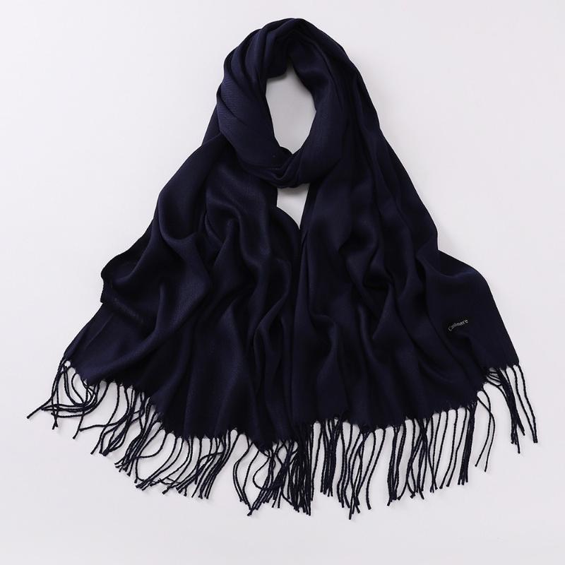 Long Faux Camere Scarf Women'S Sli Warmth Autumn Winter Color Awl Simple Sle Faionable Ne Warmer