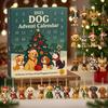 Christmas Holiday Advent Calendar Calendar 2D Acrylic Cat Dog Countdown Calendar Xmas Tree Pendent Ornament for Animals Lovers