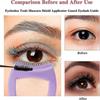 3 In 1 Mermaid Mascara Shield Silicone Eyelash Applicator Guard, Mascara Shield For Eyes, Reusable Eye Makeup Tool With Eyeliner Template - RIpj