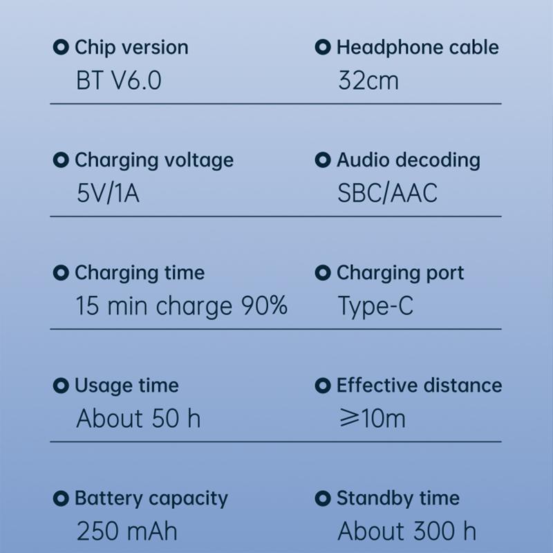 K92 Bluetooth 6.0 Lavalier Business Headset Call 30h/Music 50h Vibration Reminder LED Digital Display With Mic Wireless Earphone