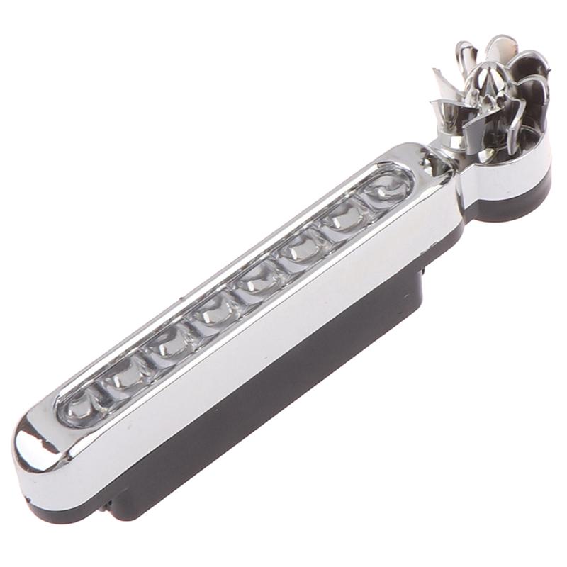 1Pcs Wind Powered 8 Led Car Drl Daytime Running Light Fog Warning Auto Head Lamp