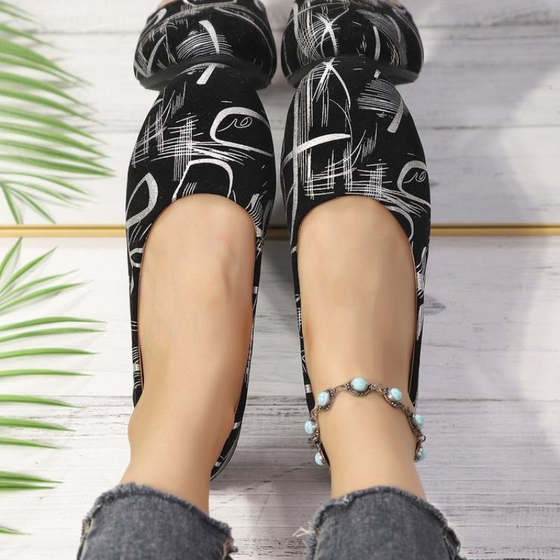 Women Flat Shoes Spring and Autumn Shallow Round Toe Loafers Comfortable Lightweight