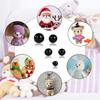 Newest 200PCS 6-12mm Eyeball Doll Accessories Black Plush Safety Eyes Amigurumi For Toys 6mm 8mm 12mm DIY Funny Toy Eyes Animal