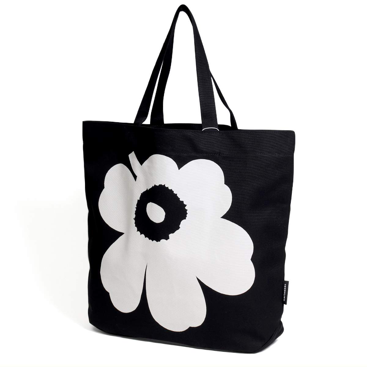Marimekko Unikko Torna Tote Bag, BlackWhite, UNIKKO 47931-910 [Used]
