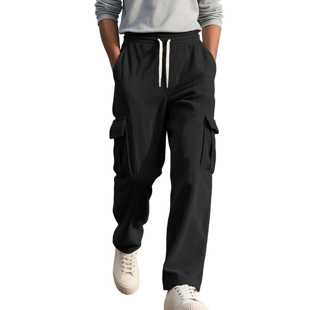 Men's Outdoor Leisure Loose Multiple Pockets Workwear Sports Trousers