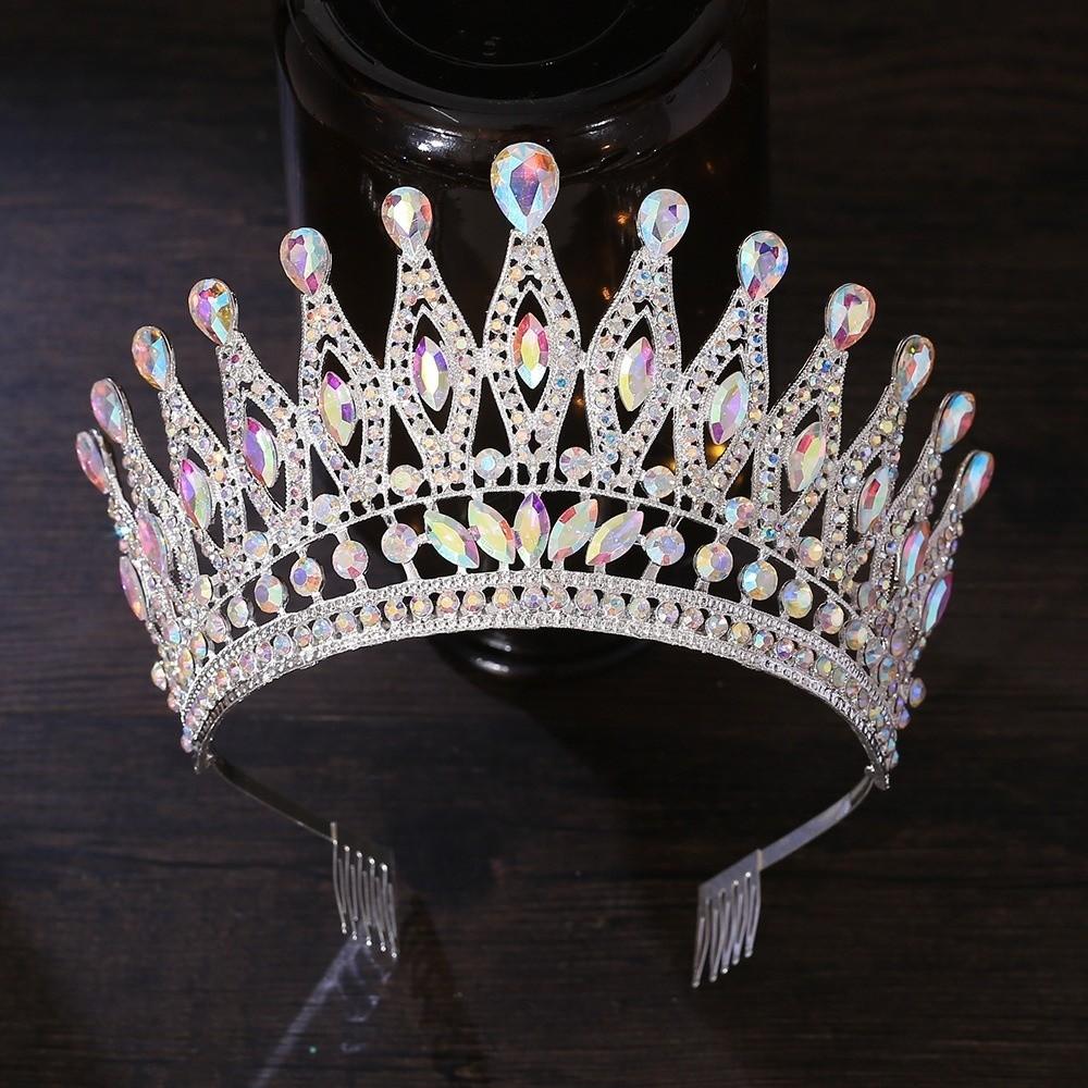 Antike Bronze Barockkrone Elegante Antike Griechische Tiara Exquisite Königinnen Tiara Krone Party