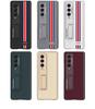 Samsung Fold4 Leather Stand Case - Creative, Foldable, Drop-proof Design