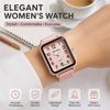 New Silicone Fashion Simple Quartz Wristwatches Female Clock Women Watch Qualities Black Couple Square Women Watches Quartz Watch White Bracelet