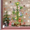 Snowflake Wall Sticker Christmas Tree Bird Christmas Wall Sticker Static Glass Sticker Window Sticker Home Decoration Wall Sticker