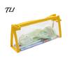 School Supplies Case Transparent PVC Pencil Case, Large Capacity Waterproof Stationery Student Pen Storage Organizer, Durable Zipper Bag for Exam