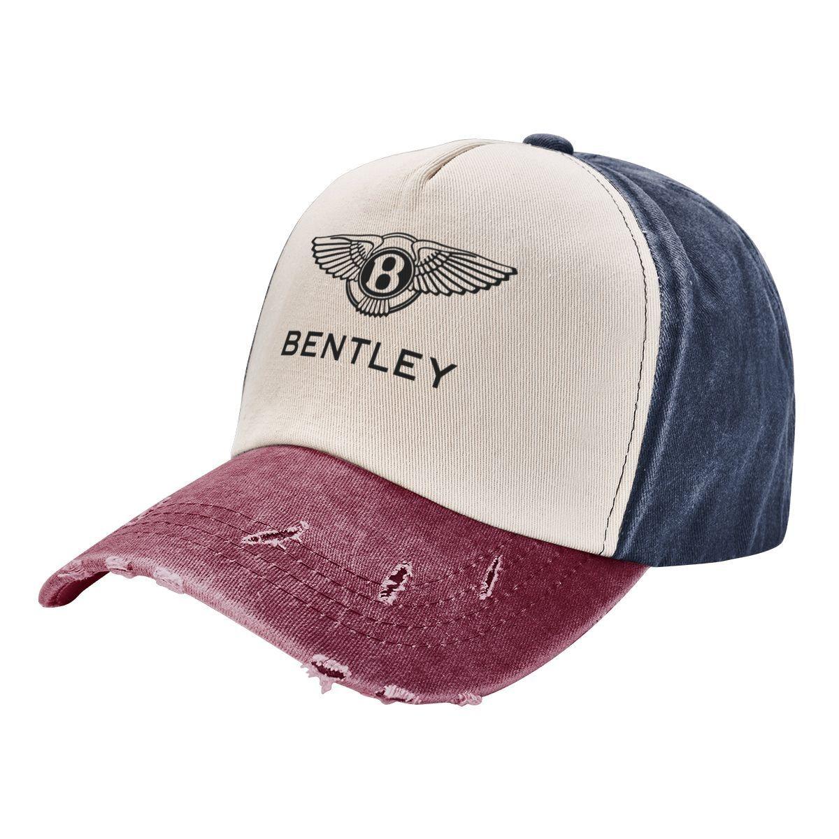

High-end New Bentley s LOGO Vintage Men s And Women s Washable Outdoor Baseball Caps, Sun Hats, Sun Baseball Caps Accessories 1pc серый