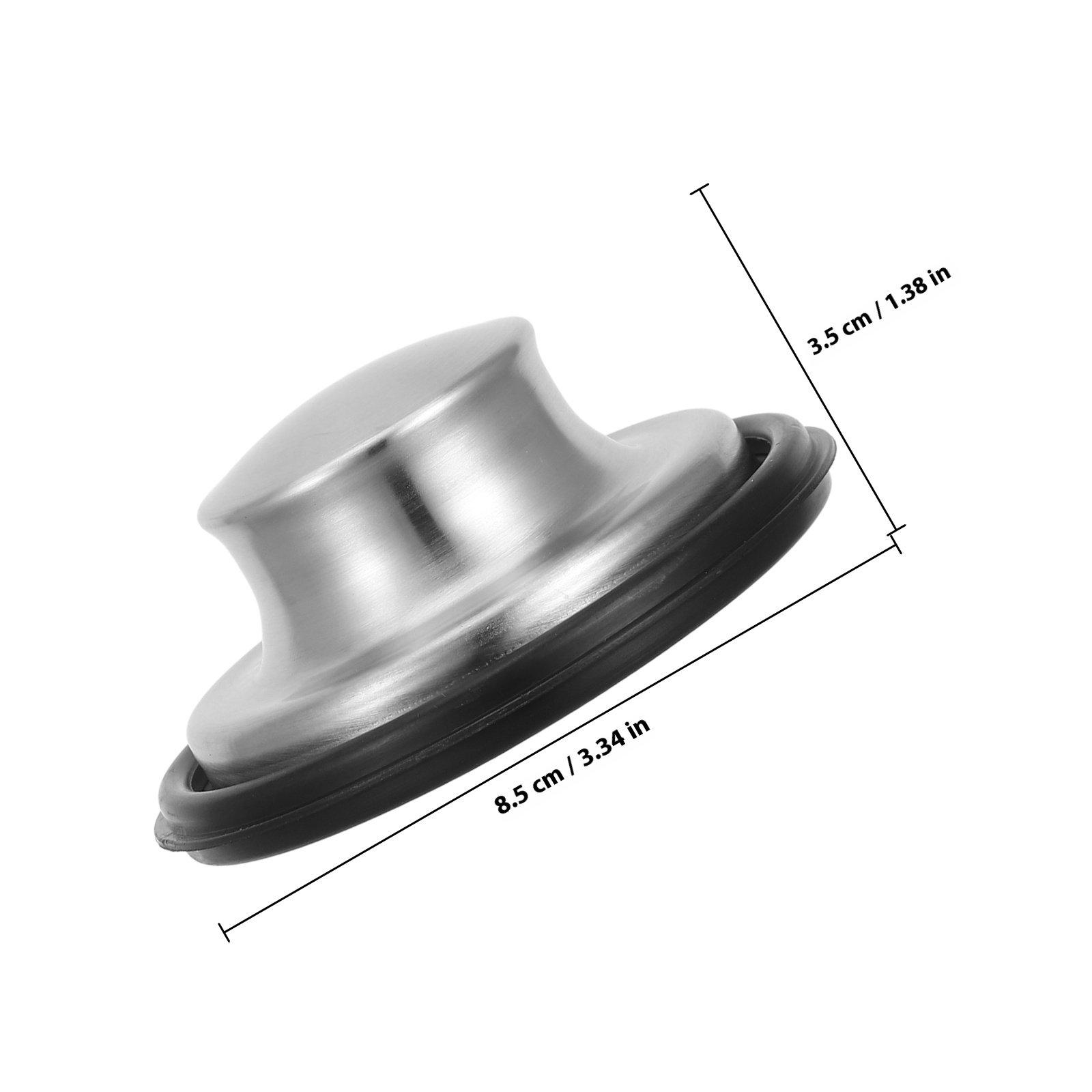 

Sink Plug Stopper Kitchen Drain Plug for Garbage Disposal Secure Fit No Slip Easy Clean Versatile Use in Sinks and Dishwashers срібний