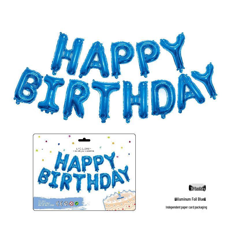16-Inch English Letter Foil Balloon for Kids' Birthday Party Decor