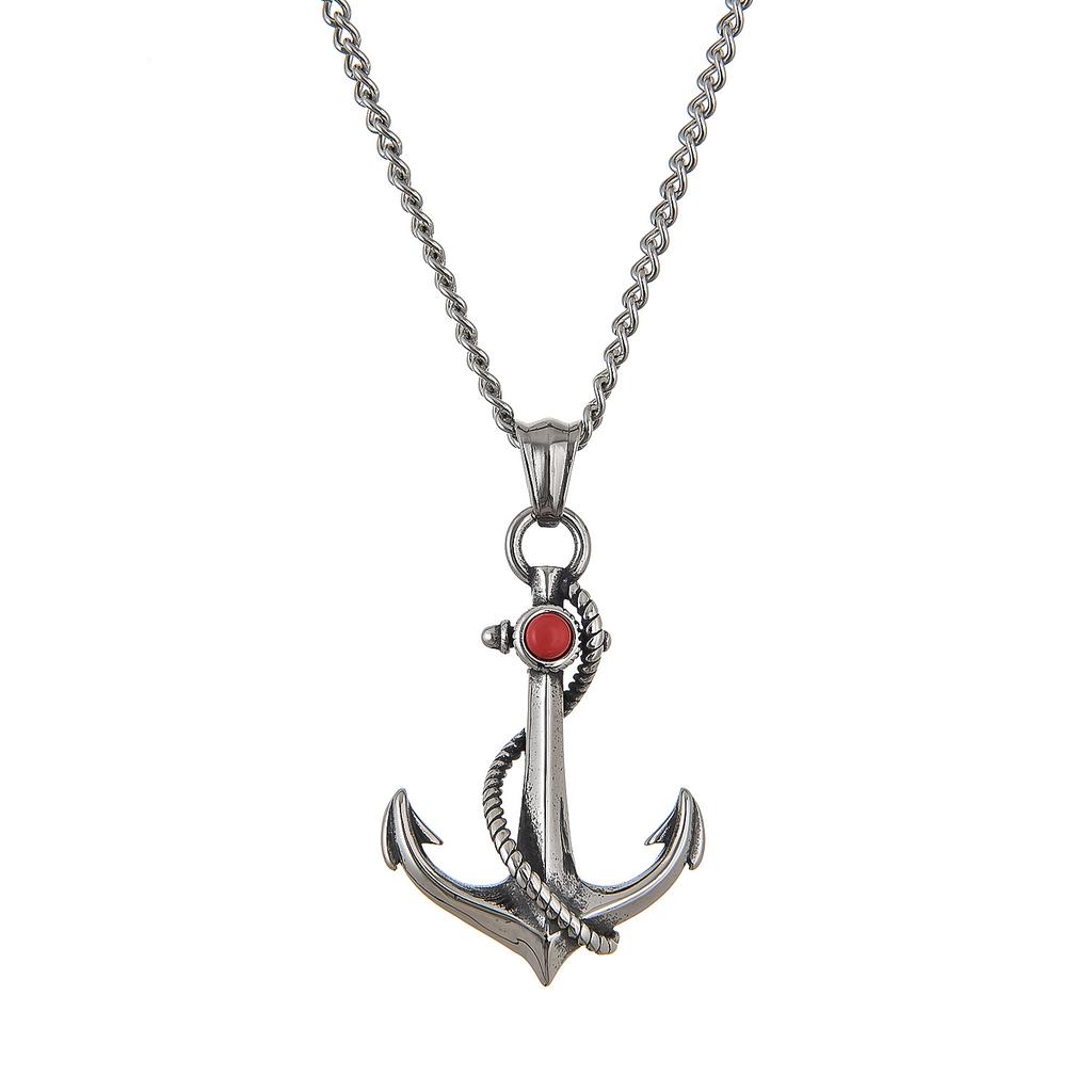 Accessories Necklace, Personalized Navy Style Anchor Men's Titanium Steel Pendant, Stainless Steel Pendant