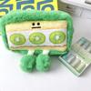 Cartoon Cute Bread Sandwich Pencil Case Holder Plush Bag Funny Creative Plush Pencil Cases Student Stationery Tissue Boxes