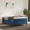 Bed Frame with Mattress - Maison Exclusive - Dark Blue Velvet - 120x200cm - 2 Places