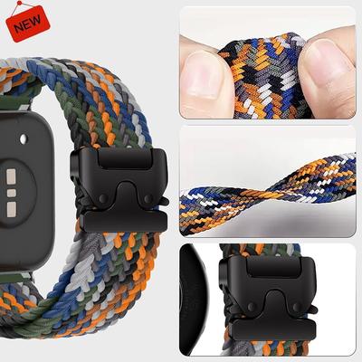 Nylonový Elastický Pletený Solo Smyčka Řemínek Pro Huawei Watch Fit 4 pro/4/3 Řemínek Muži Ženy Řemínek Pro Huawei Fit 2 Fit 1 Pás