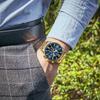 MINI FOCUS Herren Business Quarzuhren Edelstahl Business Chronograph Uhr Gold Blau Relogios Masculino Uhr