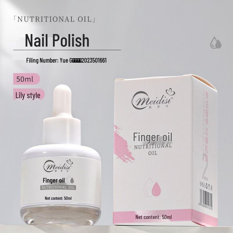 Large Bottle Nail Care Oil - Nourishing Gel for Cuticle Softening and Hangnail Reduction